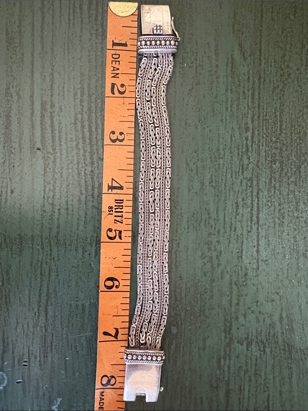 Silpada B1452 Go Gorgeous 6-Strand Sterling Silver Bracelet 64g Retired 925 - Picture 10 of 12